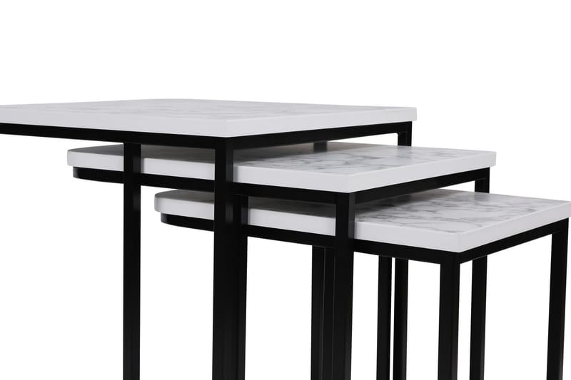 Nagako Satsbord Vit/Svart - Hanah Home - Möbler - Bord & matgrupp - Avlastningsbord & sidobord - Satsbord