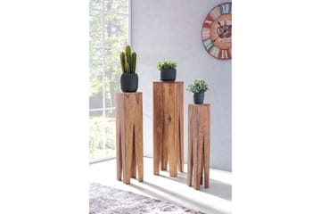 Satsbord Bufalini 3-pack - Trä|natur - Möbler - Bord & matgrupp - Avlastningsbord & sidobord - Satsbord