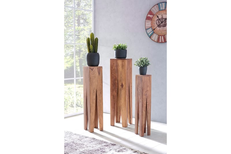 Satsbord Bufalini 3-pack - Trä|natur - Möbler - Bord & matgrupp - Avlastningsbord & sidobord - Satsbord