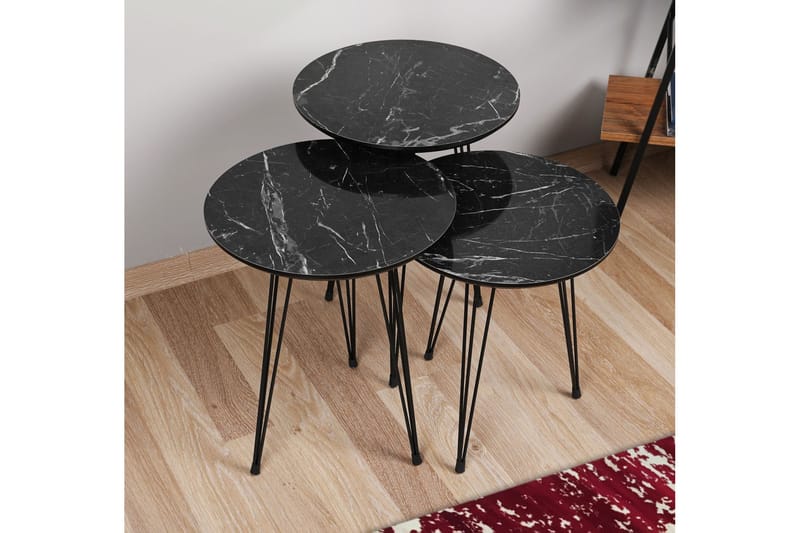 Satsbord Lostetter 45 cm - Grå|Svart - Möbler - Bord & matgrupp - Avlastningsbord & sidobord - Satsbord
