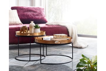 Satsbord Rachid 46 cm Rund - Guld - Möbler - Bord & matgrupp - Avlastningsbord & sidobord - Satsbord