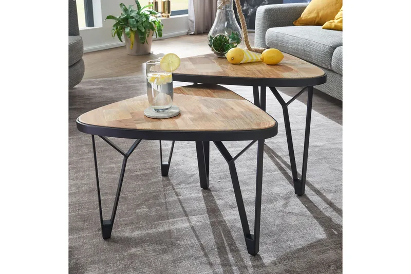 Willowdale Satsbord 60 cm Trekantig - Brun/Svart - Möbler - Bord & matgrupp - Avlastningsbord & sidobord - Satsbord