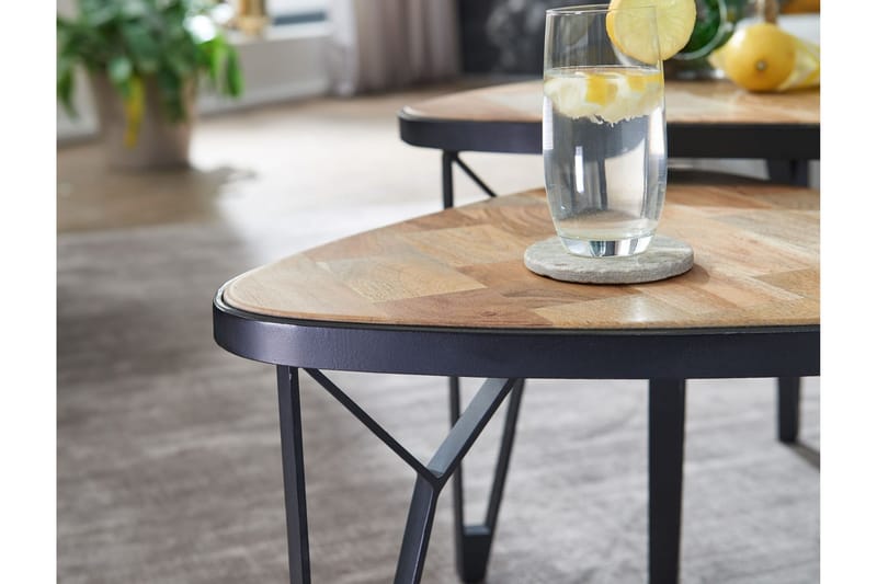 Willowdale Satsbord 60 cm Trekantig - Brun/Svart - Möbler - Bord & matgrupp - Avlastningsbord & sidobord - Satsbord