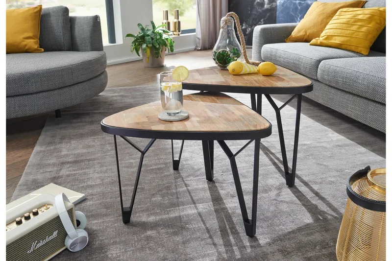 Willowdale Satsbord 60 cm Trekantig - Brun/Svart - Möbler - Bord & matgrupp - Avlastningsbord & sidobord - Satsbord