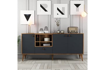 Scone Konsollbord 180 cm - Antracit/Valnöt - Möbler - Bord & matgrupp - Avlastningsbord & sidobord - Konsolbord & hallbord