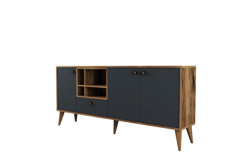 Scone Konsollbord 180 cm - Antracit/Valnöt - Möbler - Bord & matgrupp - Avlastningsbord & sidobord - Konsolbord & hallbord