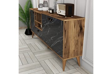 Scone Konsollbord 180 cm - Svart/Valnöt - Möbler - Bord & matgrupp - Avlastningsbord & sidobord - Konsolbord & hallbord