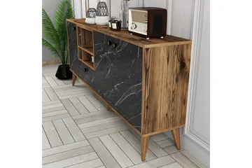 Scone Konsollbord 180 cm - Svart/Valnöt - Möbler - Bord & matgrupp - Avlastningsbord & sidobord - Konsolbord & hallbord