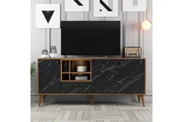 Scone Konsollbord 180 cm - Svart/Valnöt - Möbler - Bord & matgrupp - Avlastningsbord & sidobord - Konsolbord & hallbord