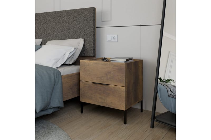 Serene Sängbord 55 cm - Natural - Möbler - Bord & matgrupp - Avlastningsbord & sidobord - Sängbord & nattduksbord