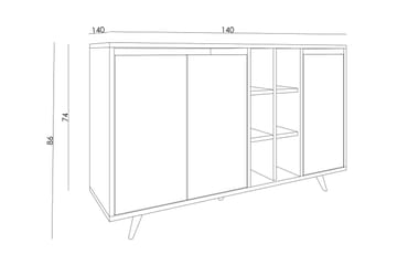 Seria Konsollbord 140 cm - Vit marmor - Möbler - Bord & matgrupp - Avlastningsbord & sidobord - Konsolbord & hallbord