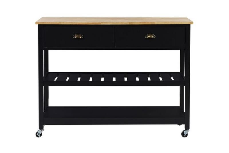 Serveringsbord Pulcifer 120 cm - Svart - Lampbord & sidobord - Brickbord & småbord