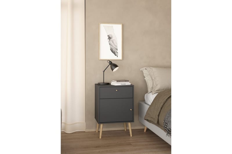 Shinta Sängbord 50 cm - Grå - Möbler - Bord & matgrupp - Avlastningsbord & sidobord - Sängbord & nattduksbord