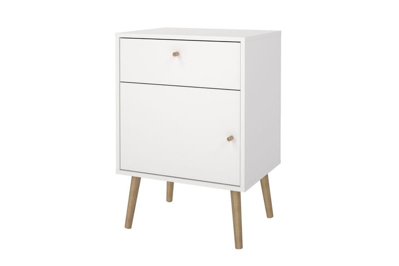 Shinta Sängbord 50 cm - Vit - Möbler - Bord & matgrupp - Avlastningsbord & sidobord - Sängbord & nattduksbord