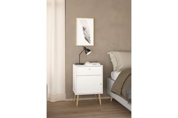 Shinta Sängbord 50 cm - Vit - Möbler - Bord & matgrupp - Avlastningsbord & sidobord - Sängbord & nattduksbord
