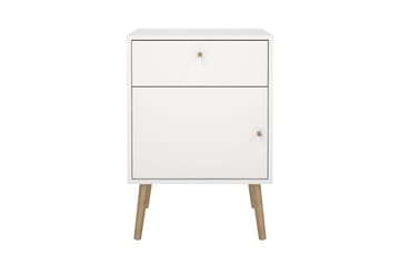 Shinta Sängbord 50 cm - Vit - Möbler - Bord & matgrupp - Avlastningsbord & sidobord - Sängbord & nattduksbord