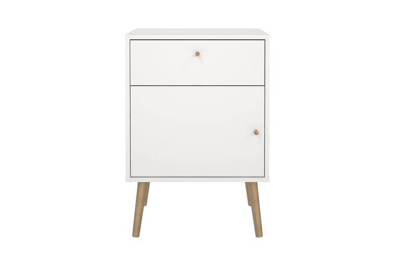 Shinta Sängbord 50 cm - Vit - Möbler - Bord & matgrupp - Avlastningsbord & sidobord - Sängbord & nattduksbord