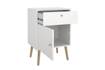 Shinta Sängbord 50 cm - Vit - Möbler - Bord & matgrupp - Avlastningsbord & sidobord - Sängbord & nattduksbord