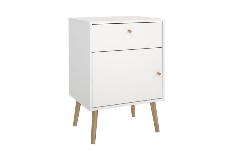 Shinta Sängbord 50 cm - Vit - Möbler - Bord & matgrupp - Avlastningsbord & sidobord - Sängbord & nattduksbord