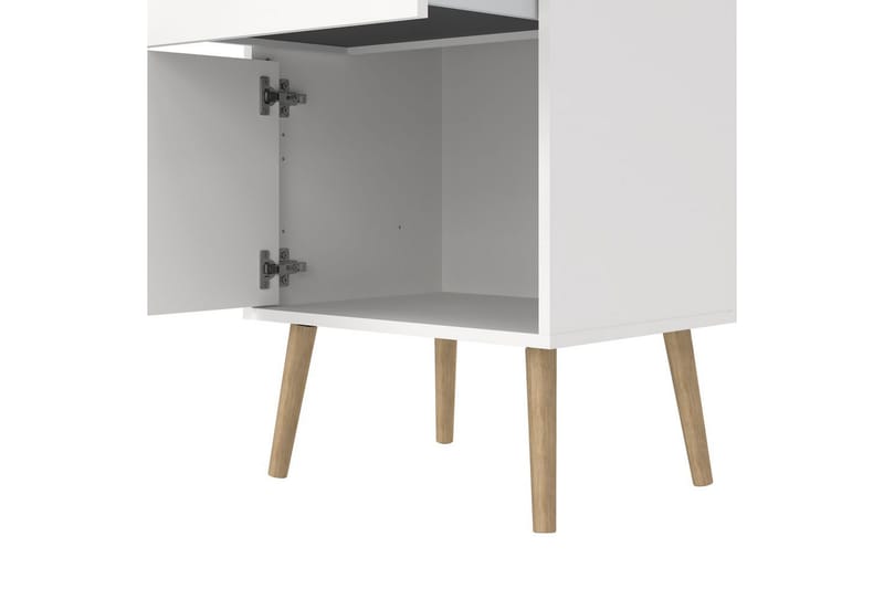Shinta Sängbord 50 cm - Vit - Möbler - Bord & matgrupp - Avlastningsbord & sidobord - Sängbord & nattduksbord