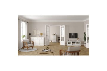 Shoiba Sidobord 144 cm - Vit - Möbler - Bord & matgrupp - Avlastningsbord & sidobord - Lampbord & sidobord