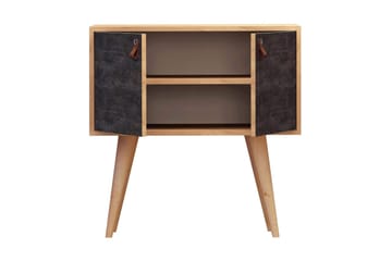 Sideboard Naidaj Läderbeslag - Grå|Trä - Möbler - Bord & matgrupp - Avlastningsbord & sidobord
