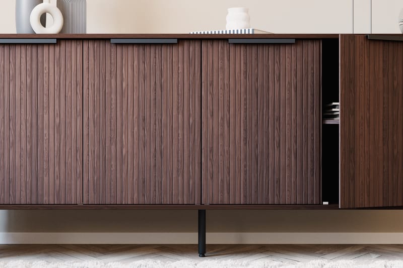 Sideboard Kopparbo Valnöt - Mörkbrunt valnötsträ - Förvaring - Förvaringsmöbler - Sideboard & skänk