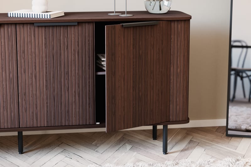Sideboard Kopparbo Valnöt - Mörkbrunt valnötsträ - Förvaring - Förvaringsmöbler - Sideboard & skänk