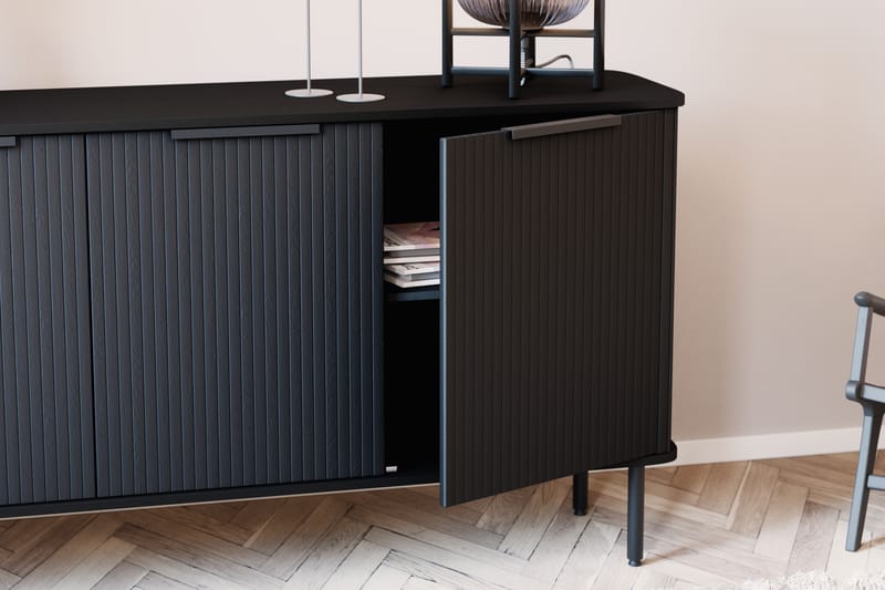 Sideboard Uppveda Svart - Svart trä - Sideboard & skänk