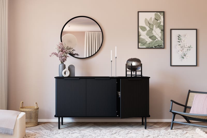 Sideboard Kopparbo Svart - Svart trä - Förvaring - Förvaringsmöbler - Sideboard & skänk