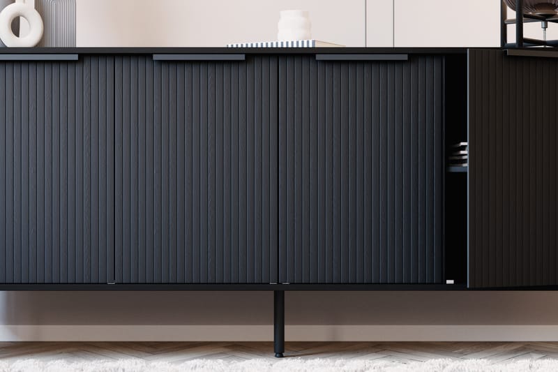 Sideboard Kopparbo - Svart trä - Förvaring - Förvaringsmöbler - Sideboard & skänk
