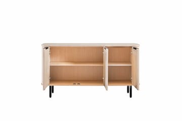 Sideboard Kopparbo Vitlaserad Ek - Ljust vitlaserat ekträ - Förvaring - Förvaringsmöbler - Sideboard & skänk