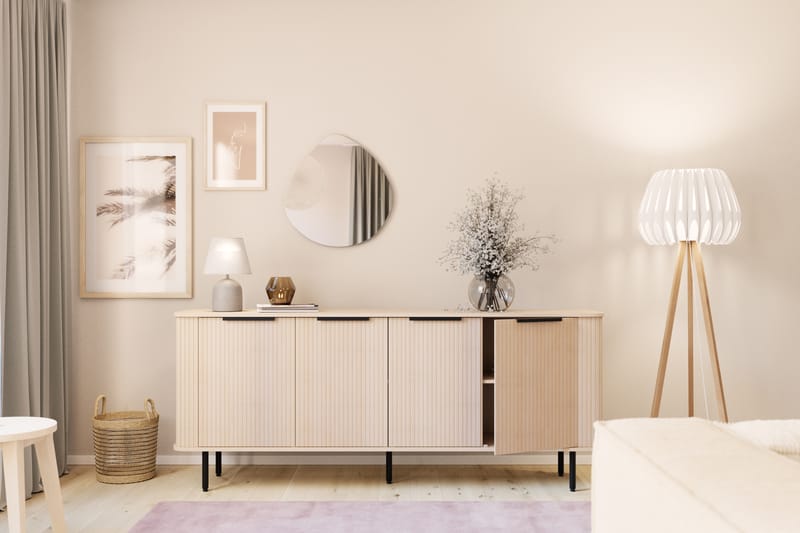 Sideboard Kopparbo Vitlaserad Ek - Ljust vitlaserat ekträ - Förvaring - Förvaringsmöbler - Sideboard & skänk