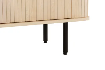 Kopparbo Ribbad Sideboard med Förvaring - Vitlaserad / Ljus Ek / Trä - Förvaring - Förvaringsmöbler - Sideboard & skänk