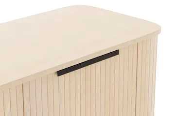 Kopparbo Ribbad Sideboard med Förvaring - Vitlaserad / Ljus Ek / Trä - Förvaring - Förvaringsmöbler - Sideboard & skänk