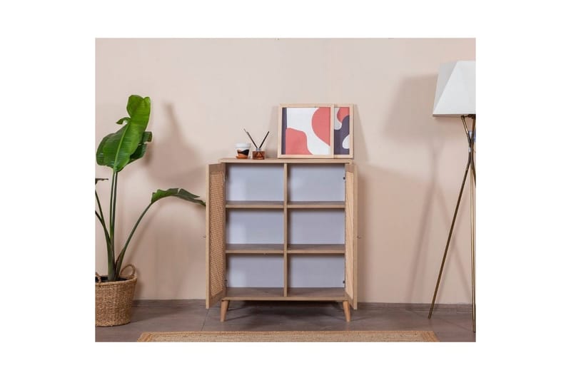 Sideboard Velin Vit / Ek - Vit / Ek - Förvaring - Förvaringsmöbler - Sideboard & skänk