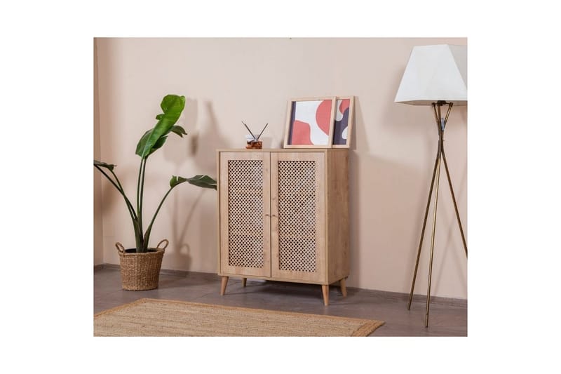 Sideboard Velin Vit / Ek - Vit / Ek - Möbler - Bord & matgrupp - Avlastningsbord & sidobord - Konsolbord & hallbord