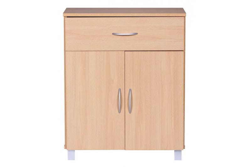Sideboard Wohnling Folierad spånskiva 60 x 75 cm 2 dörrar 1 låda modern stil - Möbler - Bord & matgrupp - Avlastningsbord & sidobord - Konsolbord & hallbord