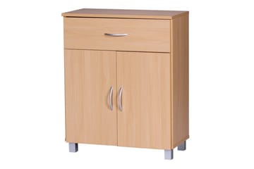 Sideboard Wohnling Folierad spånskiva 60 x 75 cm 2 dörrar 1 låda modern stil - Möbler - Bord & matgrupp - Avlastningsbord & sidobord - Konsolbord & hallbord