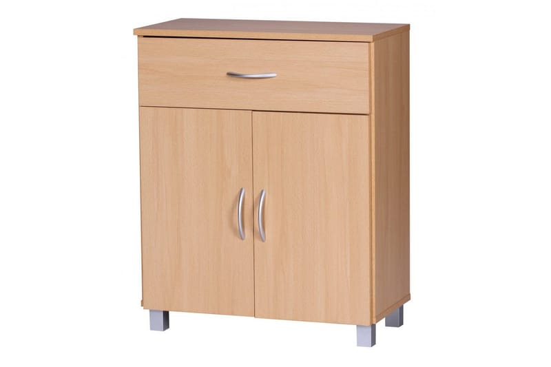 Sideboard Wohnling Folierad spånskiva 60 x 75 cm 2 dörrar 1 låda modern stil - Möbler - Bord & matgrupp - Avlastningsbord & sidobord - Konsolbord & hallbord