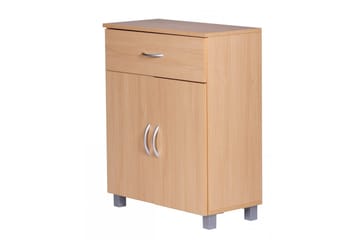 Sideboard Wohnling Folierad spånskiva 60 x 75 cm 2 dörrar 1 låda modern stil - Möbler - Bord & matgrupp - Avlastningsbord & sidobord - Konsolbord & hallbord