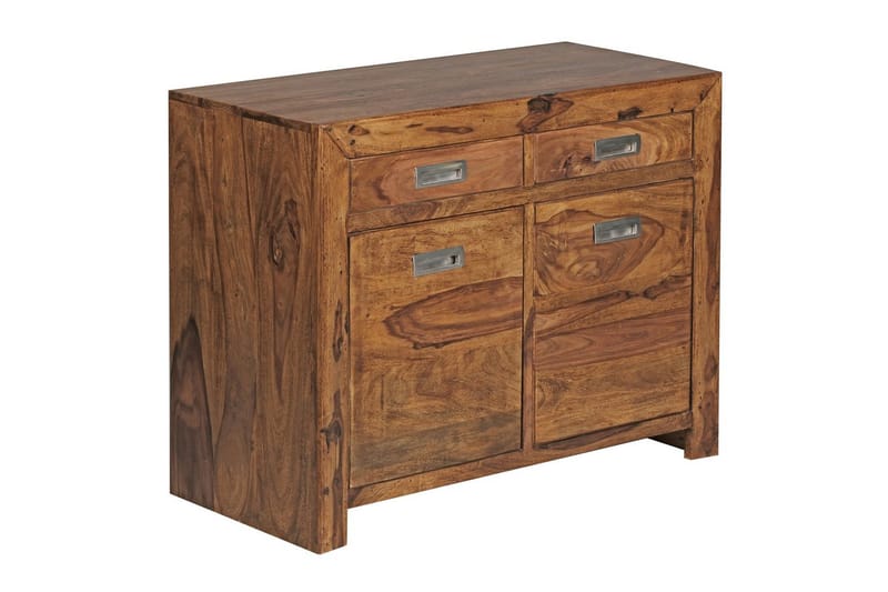 Sideboard Wohnling Massivt trä 90 cm 2 dörrar 2 lådor Lantstil - Möbler - Bord & matgrupp - Avlastningsbord & sidobord - Konsolbord & hallbord