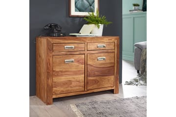 Sideboard Wohnling Massivt trä 90 cm 2 dörrar 2 lådor Lantstil - Möbler - Bord & matgrupp - Avlastningsbord & sidobord - Konsolbord & hallbord
