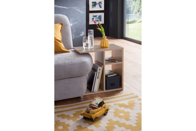 Sido bord Wohnling folierad spånskiva 50 cm, modern loftstil Sonoma - Sonoma - Möbler - Bord & matgrupp - Avlastningsbord & sidobord - Lampbord & sidobord