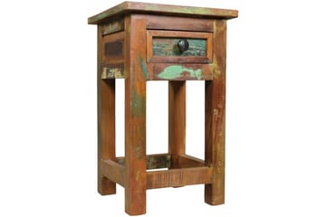 Sido bord Wohnling Massivt återvunnet trä Kolkutta låda Industriell - Möbler - Bord & matgrupp - Avlastningsbord & sidobord - Lampbord & sidobord