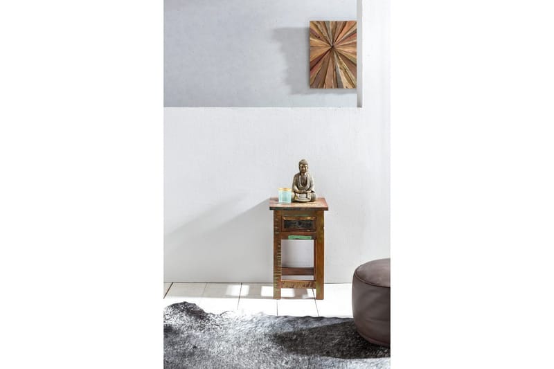 Sido bord Wohnling Massivt återvunnet trä Kolkutta låda Industriell - Möbler - Bord & matgrupp - Avlastningsbord & sidobord - Lampbord & sidobord