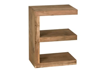 Sido bord Wohnling Massivt trä, E-kub, lantlig stil Akacia - Akacia - Möbler - Bord & matgrupp - Avlastningsbord & sidobord - Lampbord & sidobord