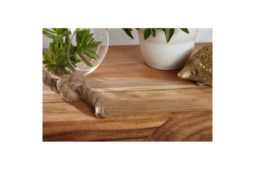 Sido bord Wohnling Massivt trä, E-kub, lantlig stil Akacia - Akacia - Möbler - Bord & matgrupp - Avlastningsbord & sidobord - Lampbord & sidobord