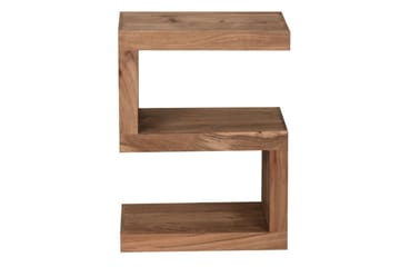 Sido bord Wohnling Massivt trä, S-kub, lantlig stil Akacia - Akacia - Möbler - Bord & matgrupp - Avlastningsbord & sidobord - Lampbord & sidobord