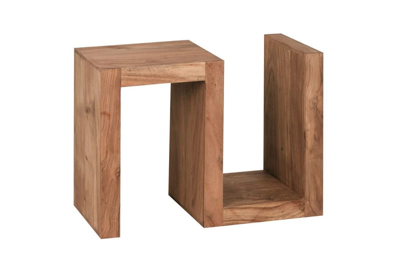 Sido bord Wohnling Massivt trä, S-kub, lantlig stil Akacia - Akacia - Möbler - Bord & matgrupp - Avlastningsbord & sidobord - Brickbord & småbord